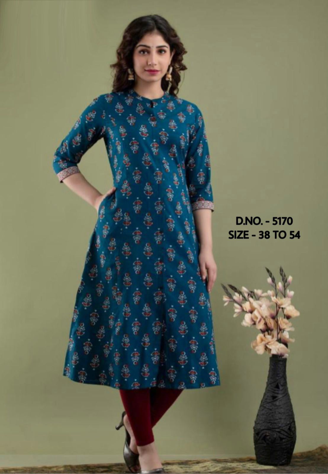 BOLLYWOOD YOUR CHOICE RAYON PRINTED LONG GOWN TYPE KURTI WITH FASHIONABLE  DESIGNS AT WHOLESALE RATE IN SURAT - Bandhani Palace