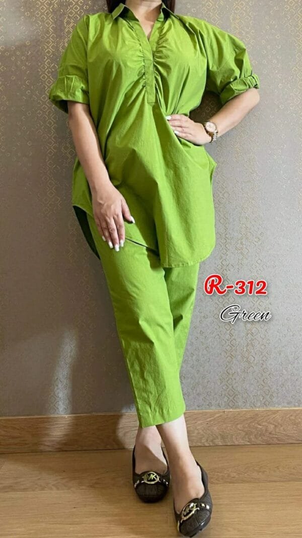 Green Cotton Co-Ord Set