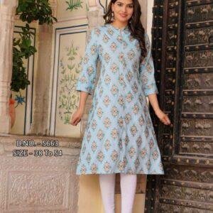 A-Line Rayon Graceful Kurti