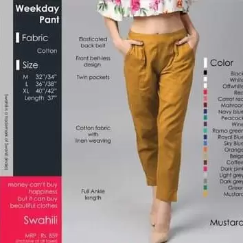 Mustard Weekday Pant