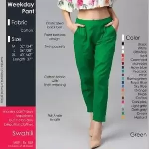 Green Weekday Pant