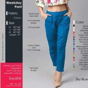 Sky Blue Weekday Pant