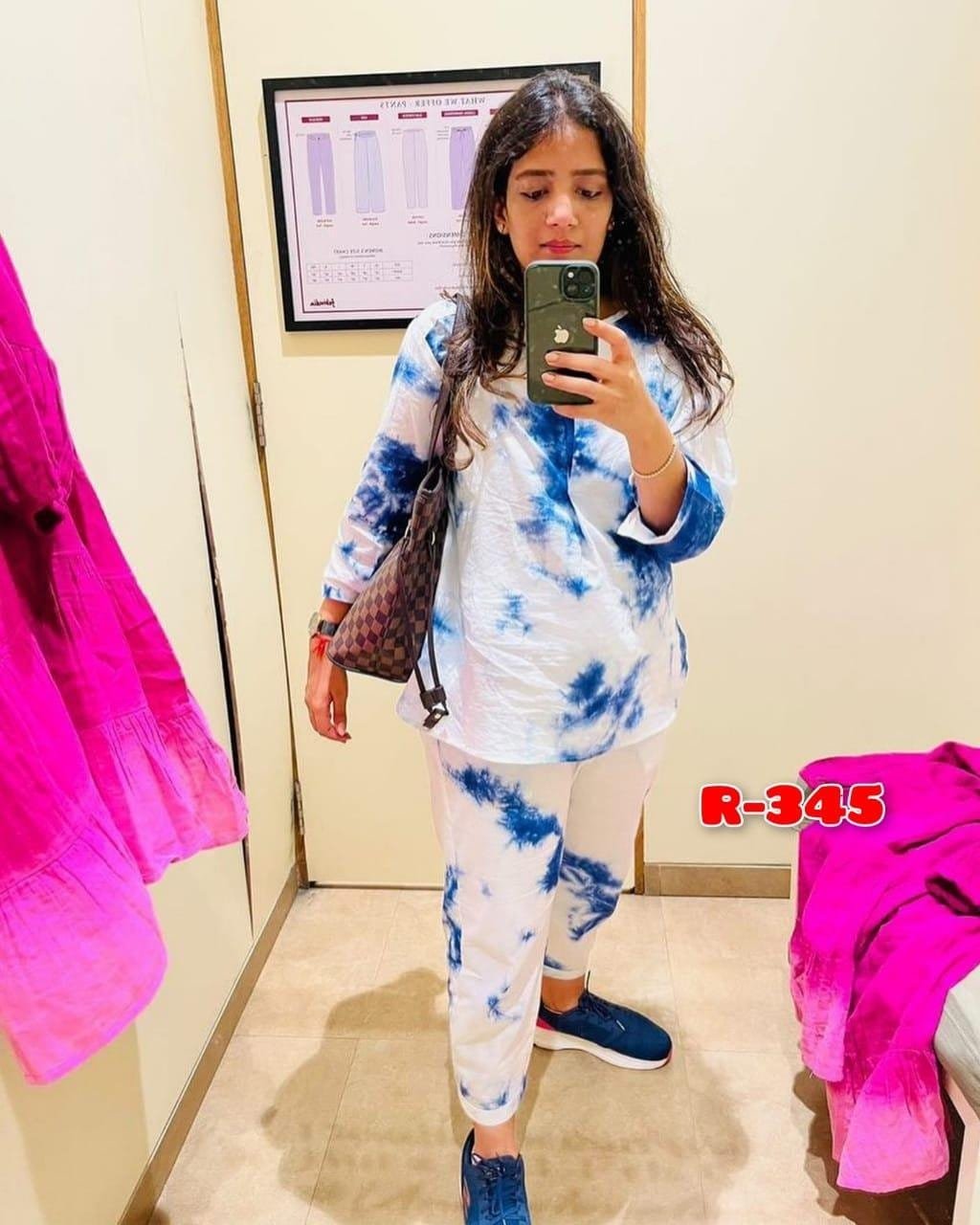 Blue Tye Dye Co-ord Suit