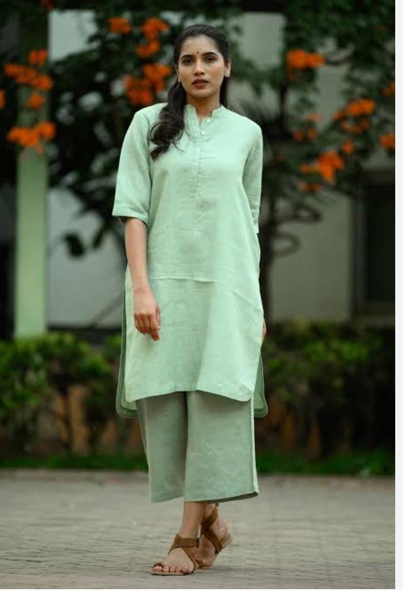 Office Wear Solid Cord Dress