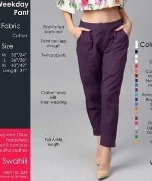 Wine Weekday Pant