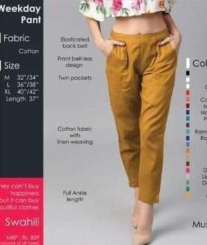 Mustard Weekday Pant