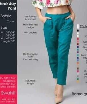 Rama Green Weekday Pant