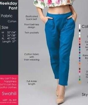 Sky Blue Weekday Pant