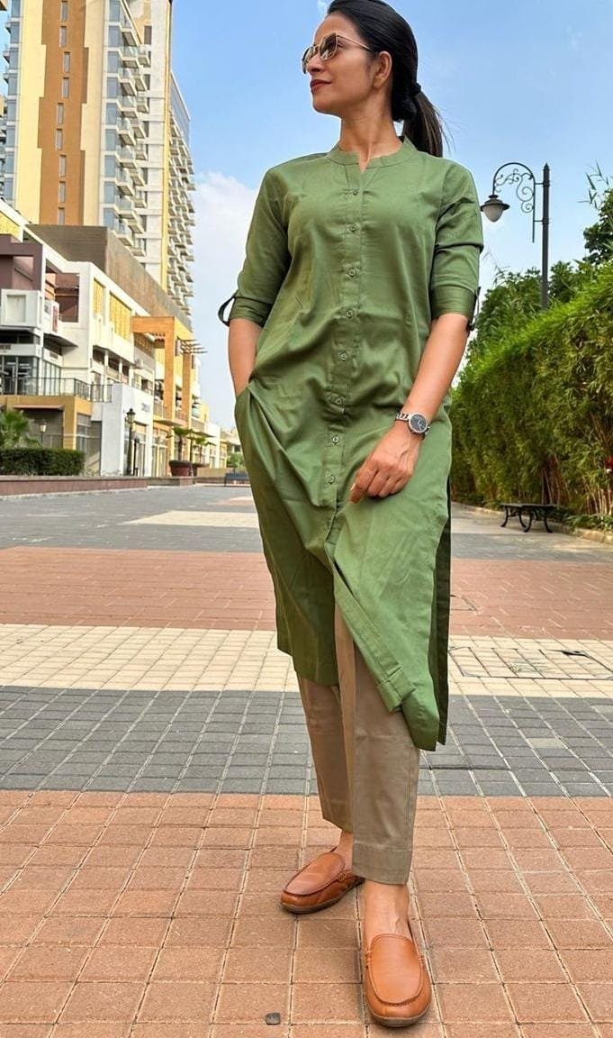 Side Slit Kurti Pant