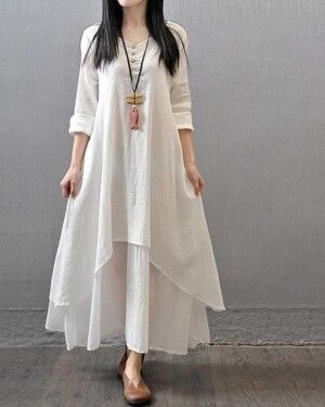 White Updown Kurta With Skirt