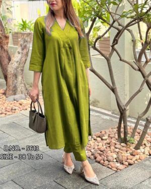 Green Kurta Pant Suit