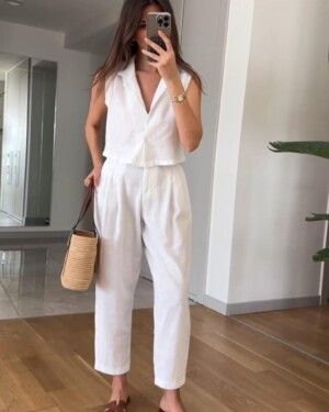 White Office Co-ord Set