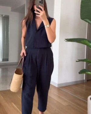 Black Office Co-ord Set