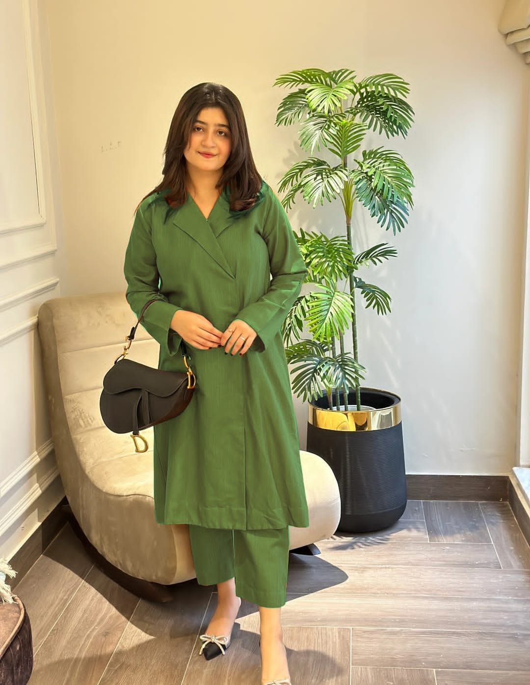 Green Kurta Pant Set