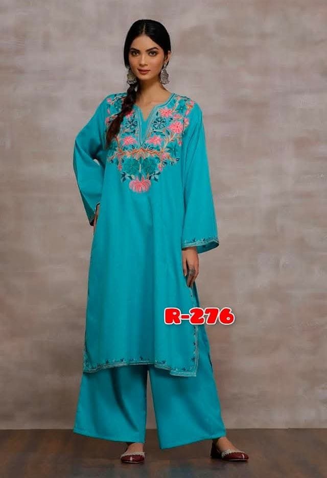 Sky Blue Kashmiri Woolen Suit