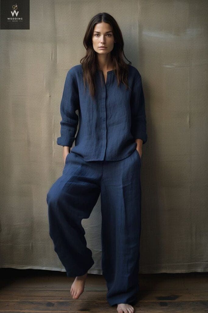 Blue Cotton Co-Ord Set