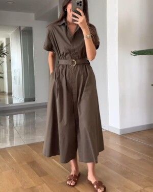 Western Cotton Long Dress