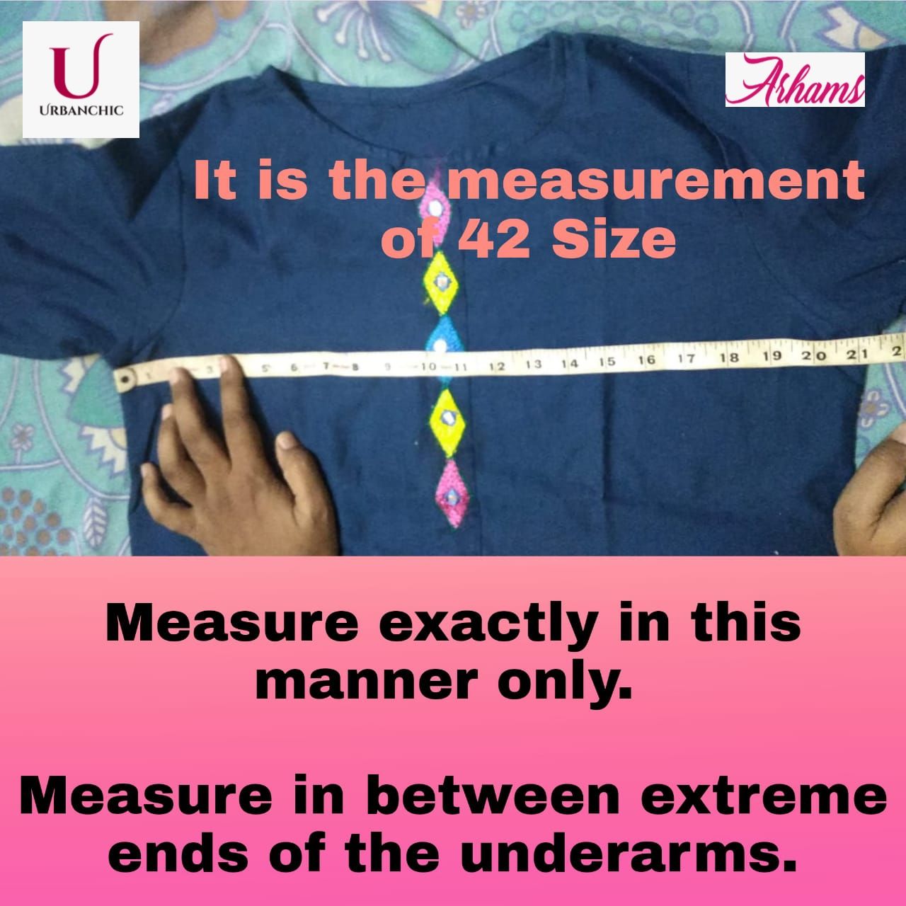 Arhams Size Chart
