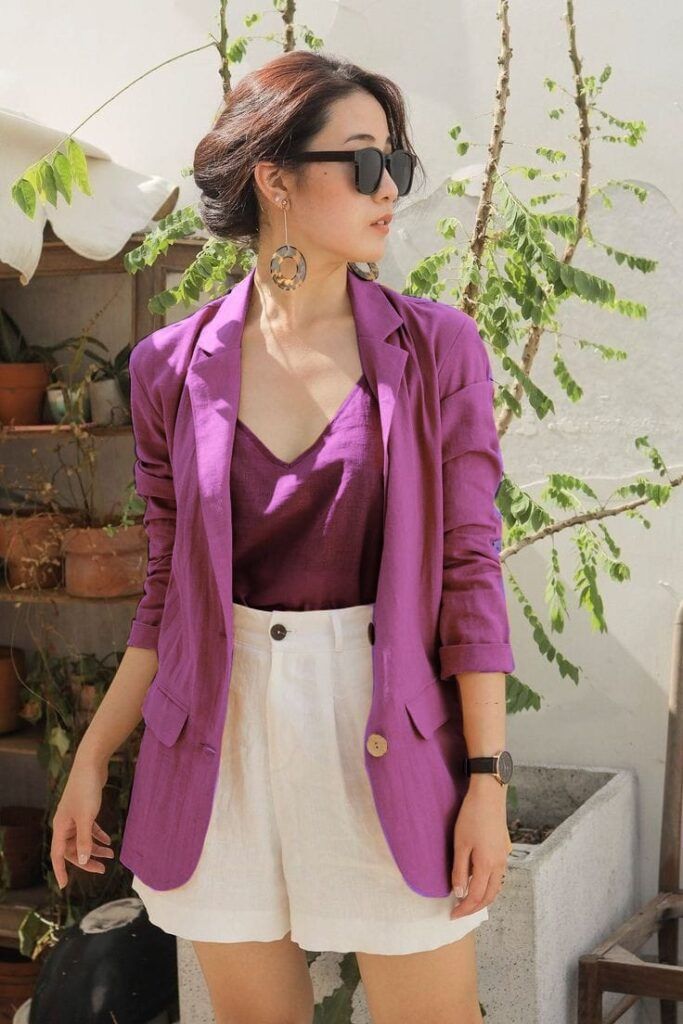 Vibrant Blazer Co-ord Set