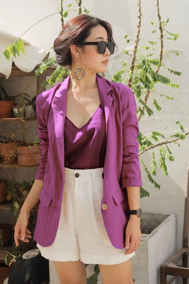 Vibrant Blazer Co-ord Set