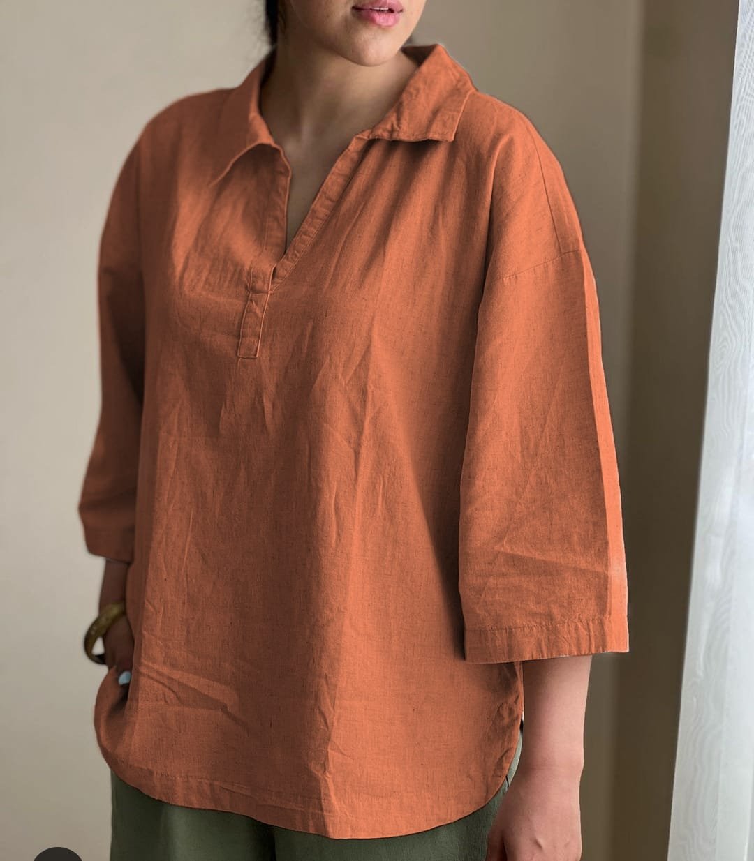 Loose Fit Cotton Top