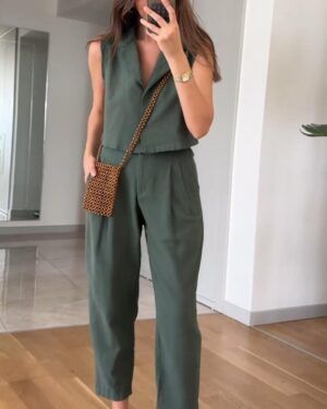 Sleeveless Office Co-ord Set