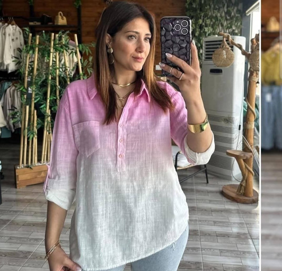 Ombre Cotton Shirt