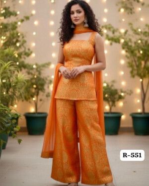 Party Wear Brocade Suit Set