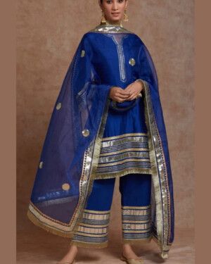 Handcrafted Cotton Silk Suit
