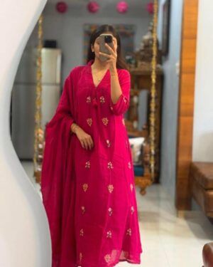 Embroidery Cotton Suit Set