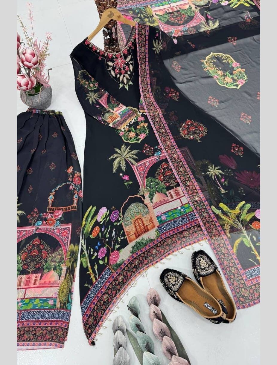Handwork Fancy Salwar Suit - Image 7
