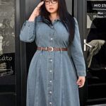 Plus Size Denim Sundress