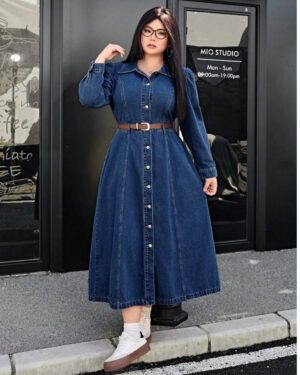 Plus Size Denim Sundress