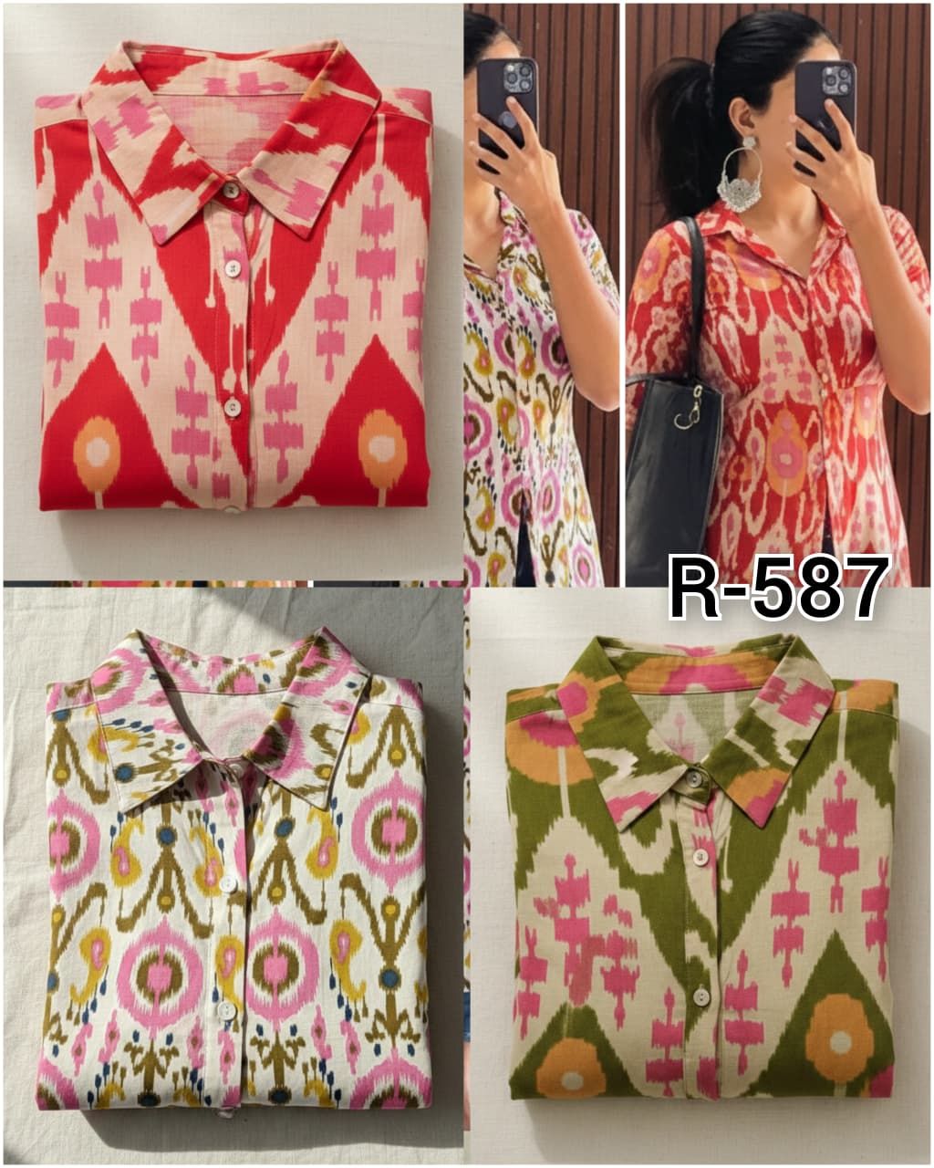 Trendy Ikkat Print Kurti
