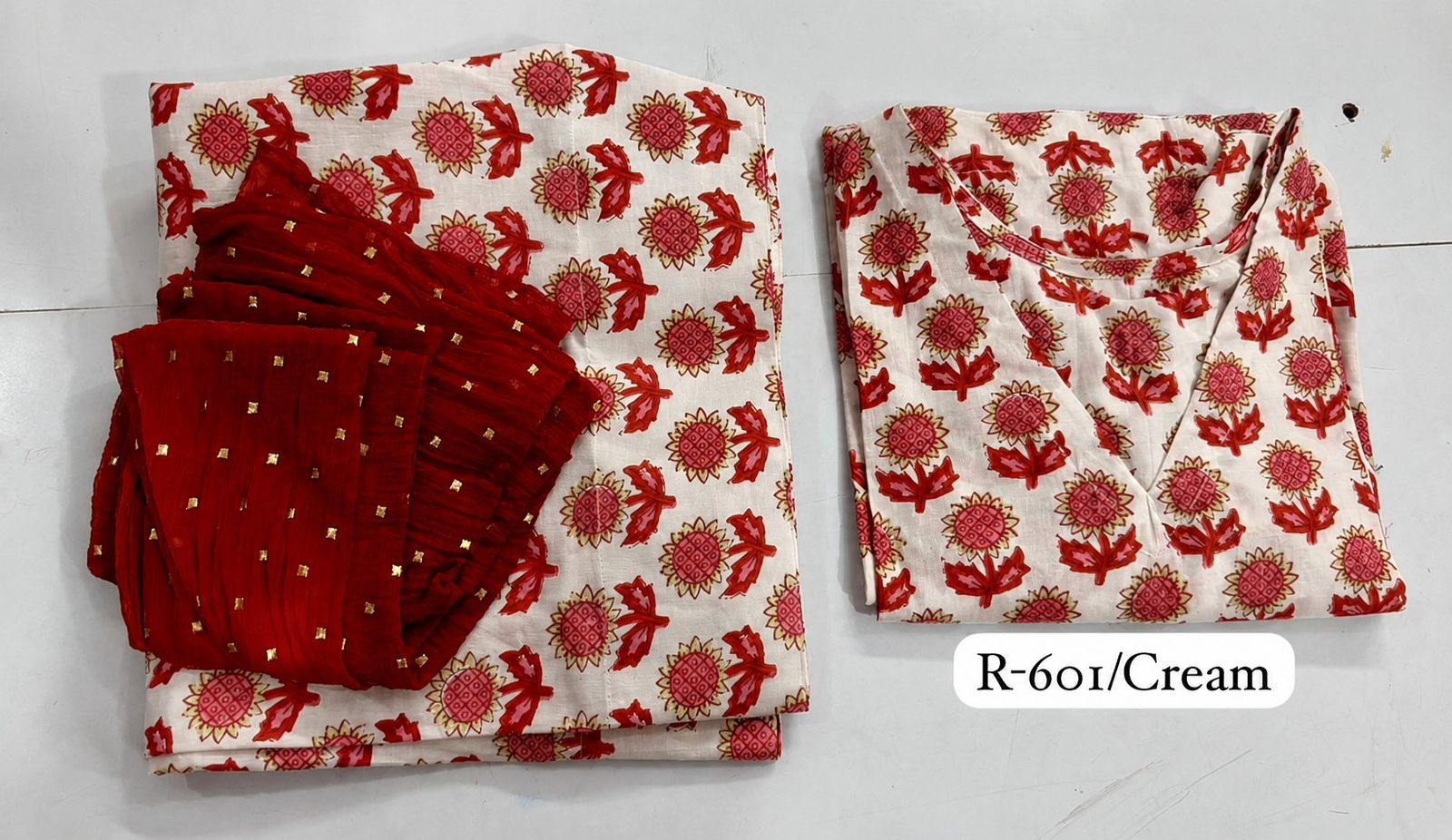 Floral Print Farshi Co-ord Set