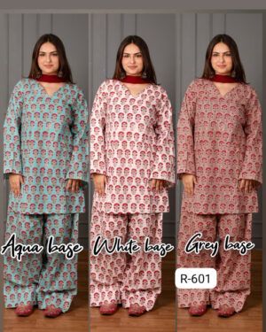 Floral Print Farshi Co-ord Set