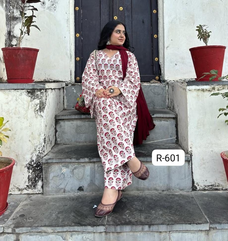 Floral Print Farshi Co-ord Set