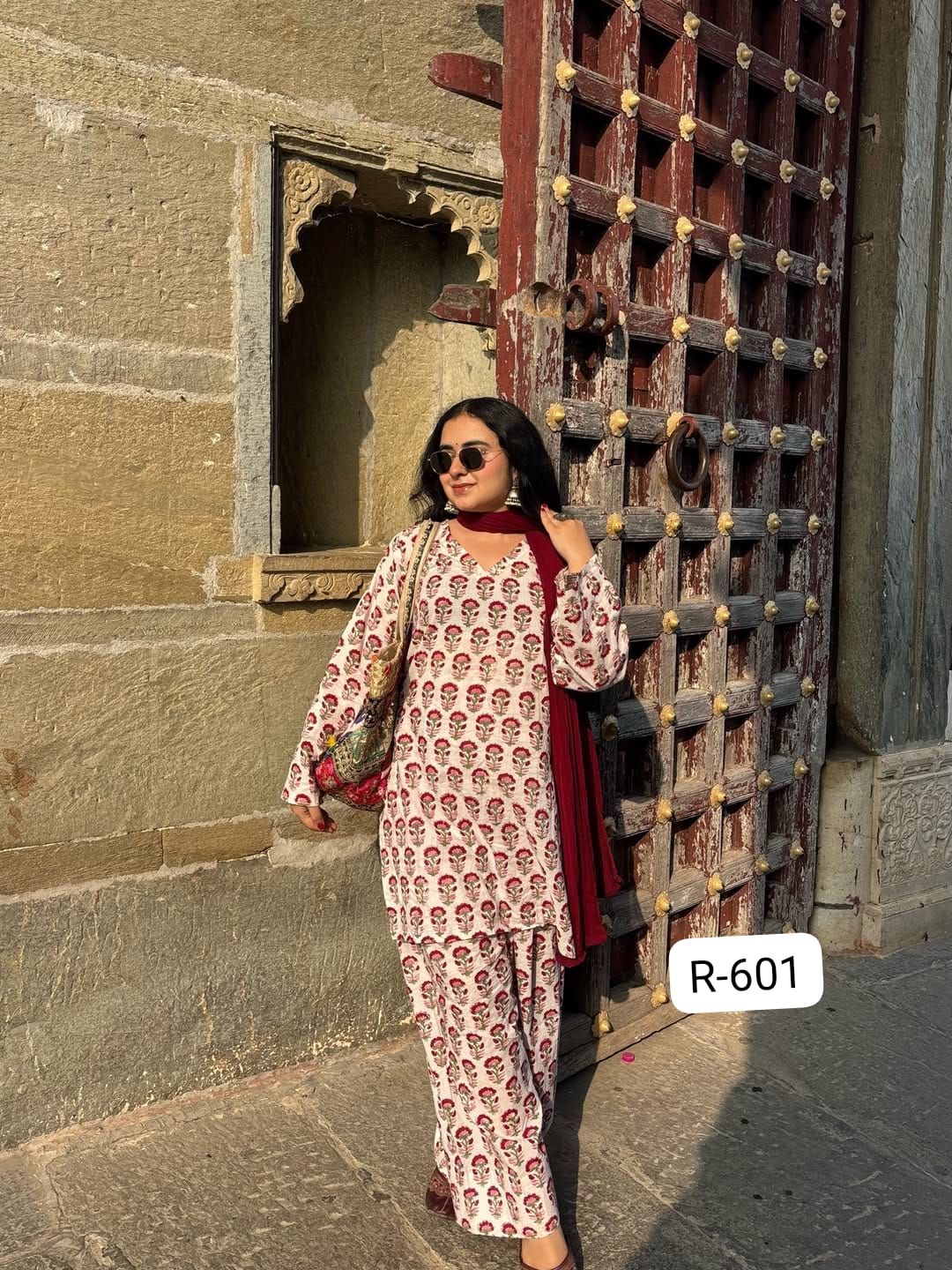Floral Print Farshi Co-ord Set