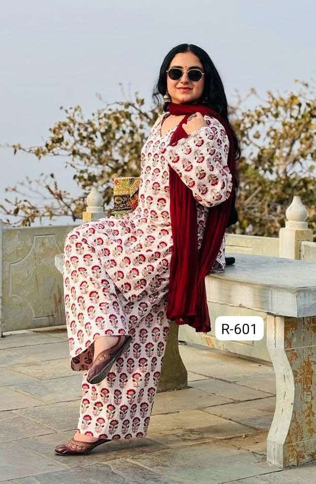 Floral Print Farshi Co-ord Set