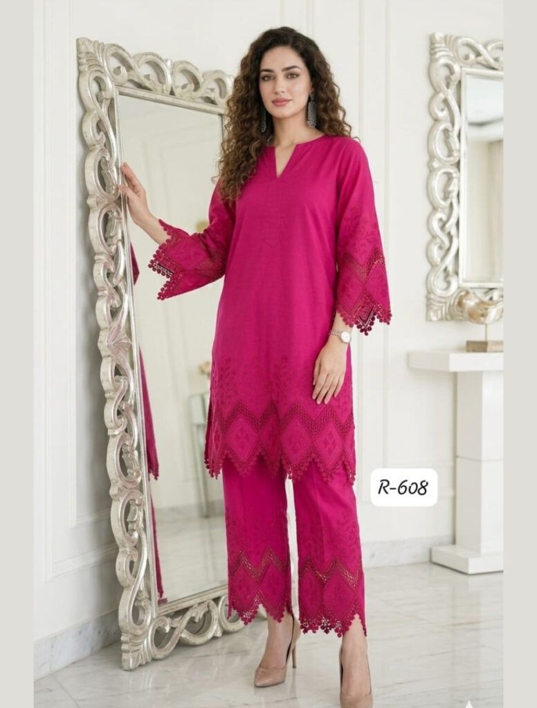 Pakistani Applique Co Ord Set