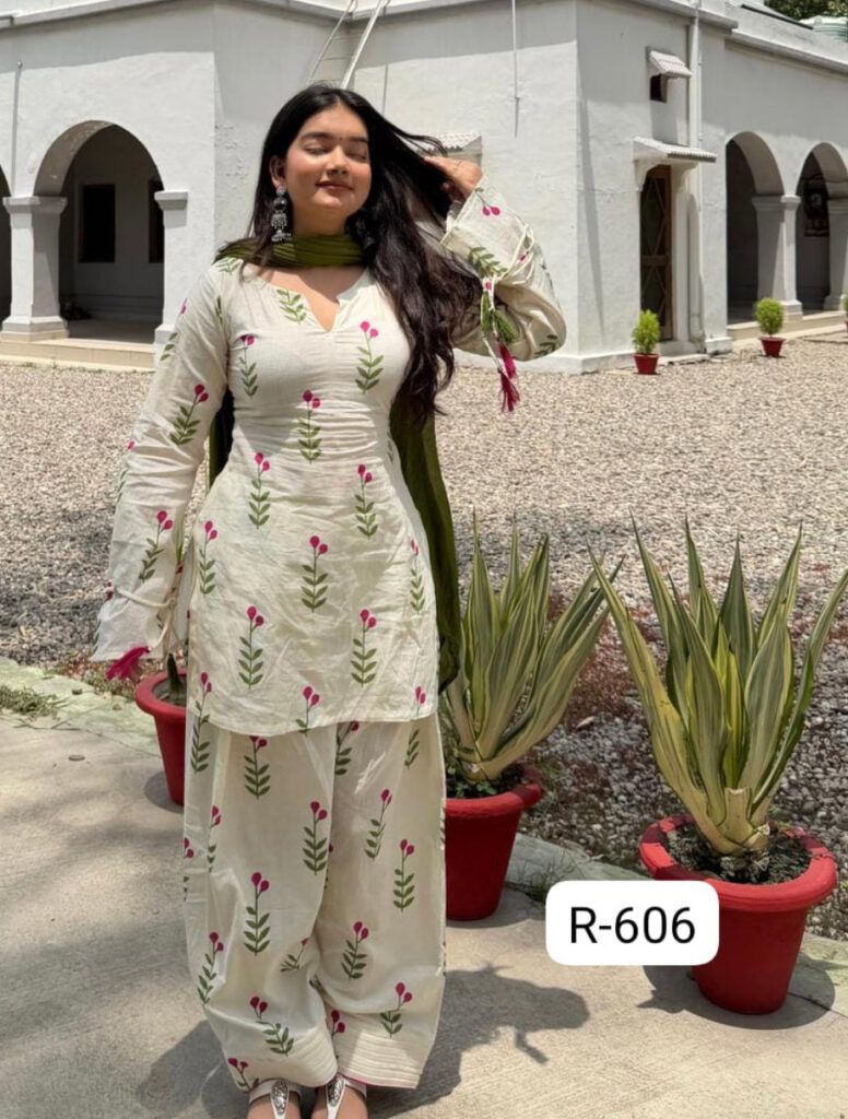 Block Printed Farshi Suit