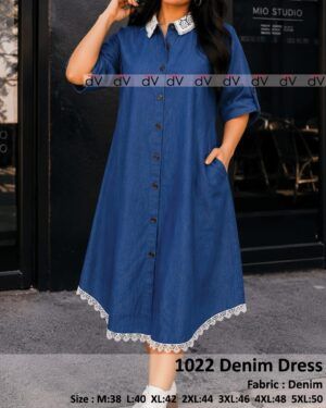 Plus Size Denim Dress