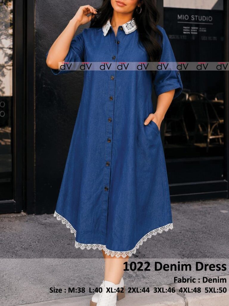 Plus Size Denim Dress