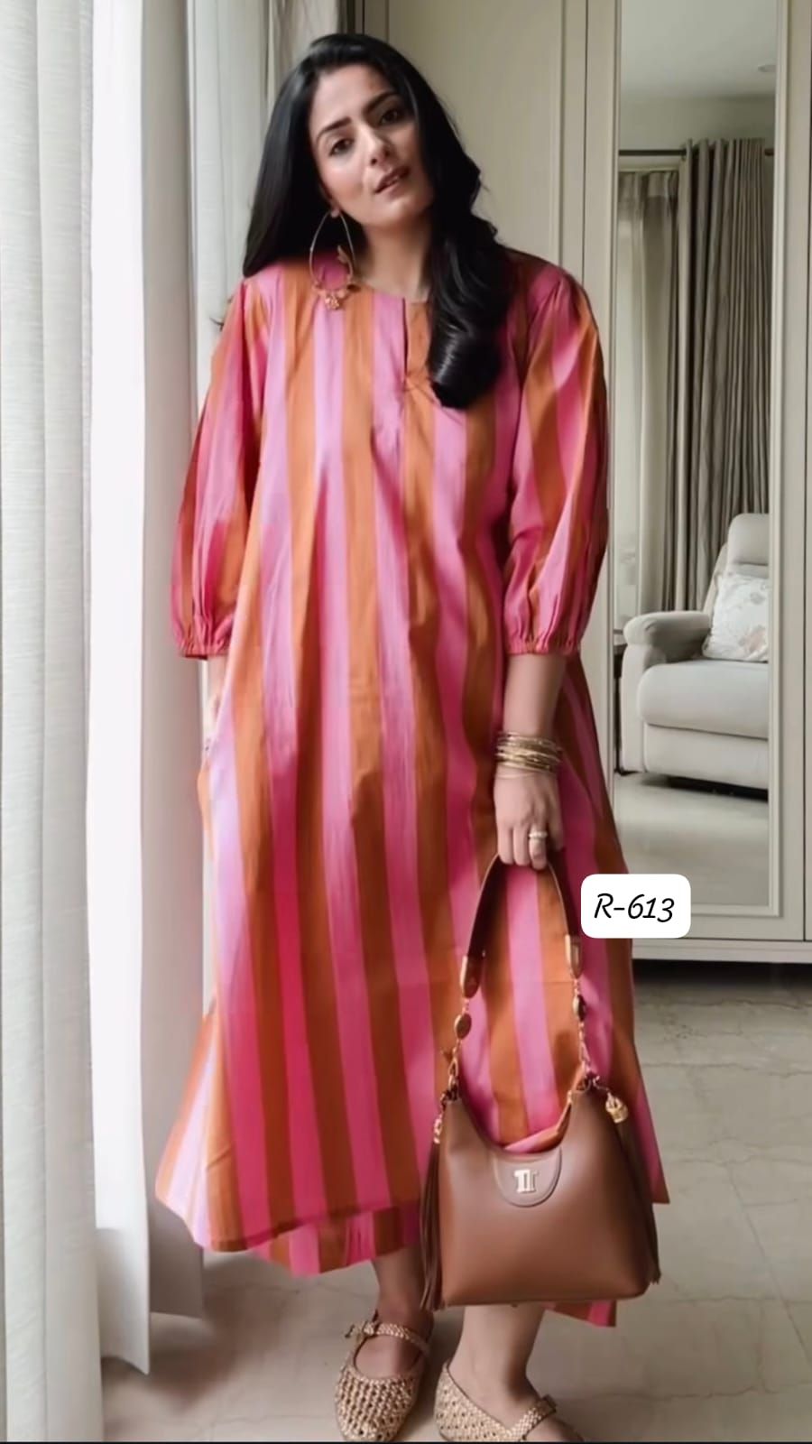 Trendy Striped Cotton Co-ord Set