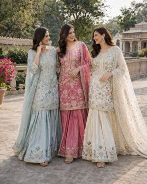 Women's Wedding Palazzo Set
