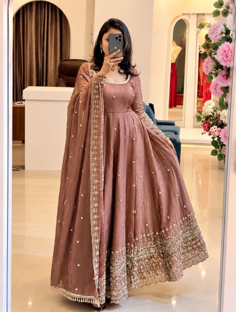 Party Wear 3PC Gown Set