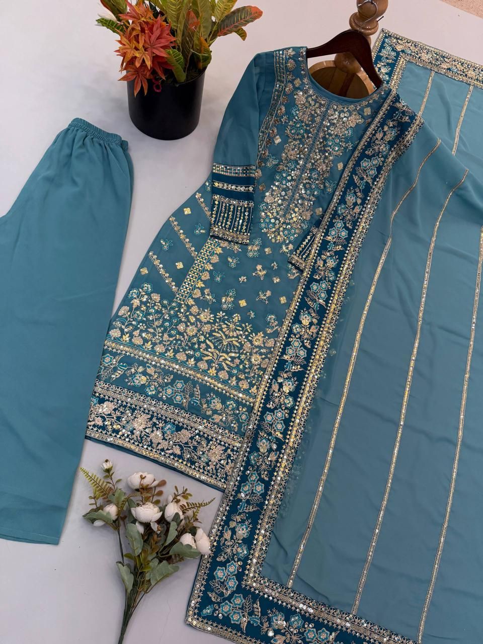 Embroidery Party Wear Suit