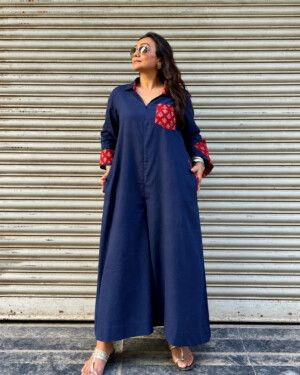 Designer Casual Shirt Jumpsuit