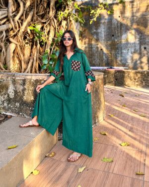 Designer Casual Shirt Jumpsuit
