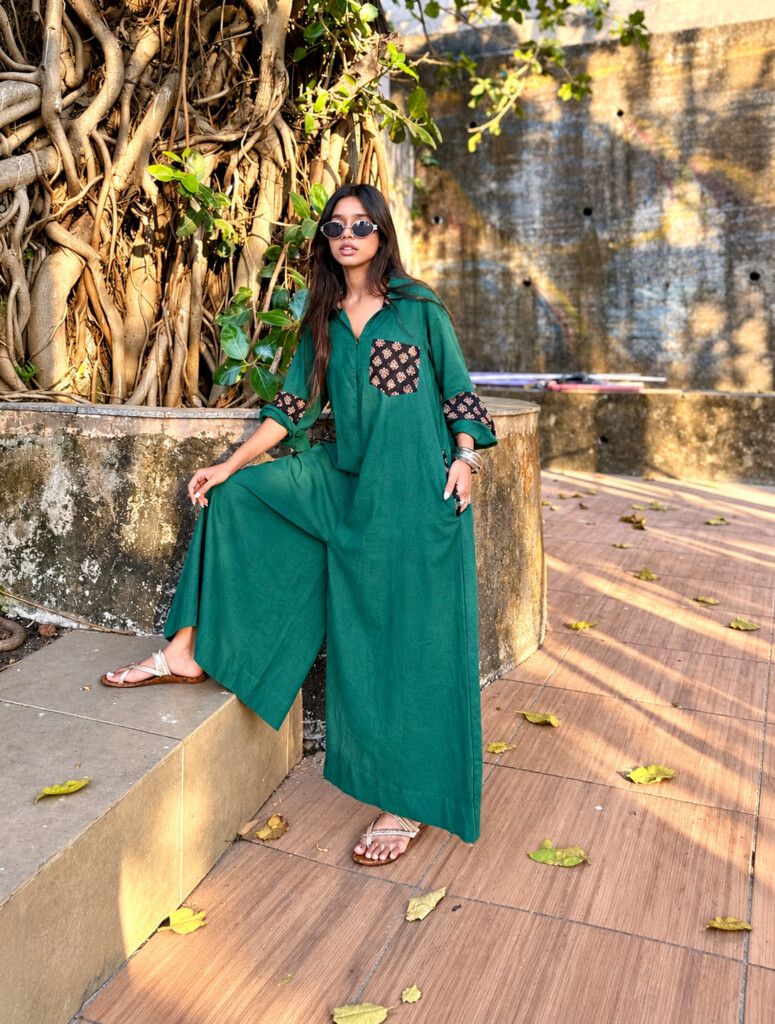 Designer Casual Shirt Jumpsuit
